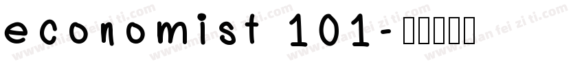 economist 101字体转换